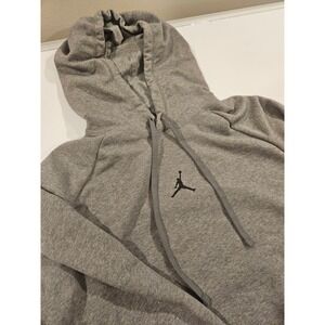 Jordan Brand Grey Hoodie Sweatshirt Mens Large Pullover Jumpman Logo Athleisure